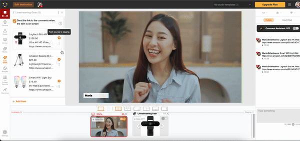 Be.Live Live Sales Feature