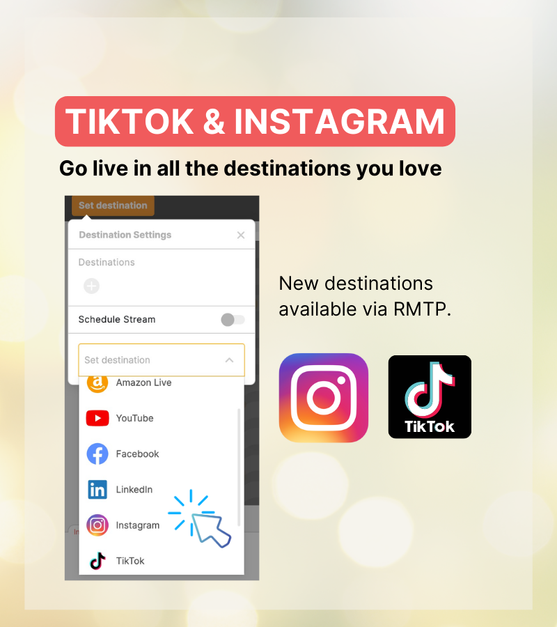 how to go live on tiktok and instagram at the same time