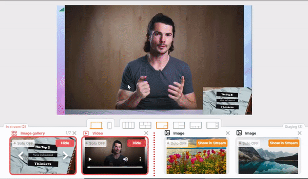 Be.Live multi-camera live streaming