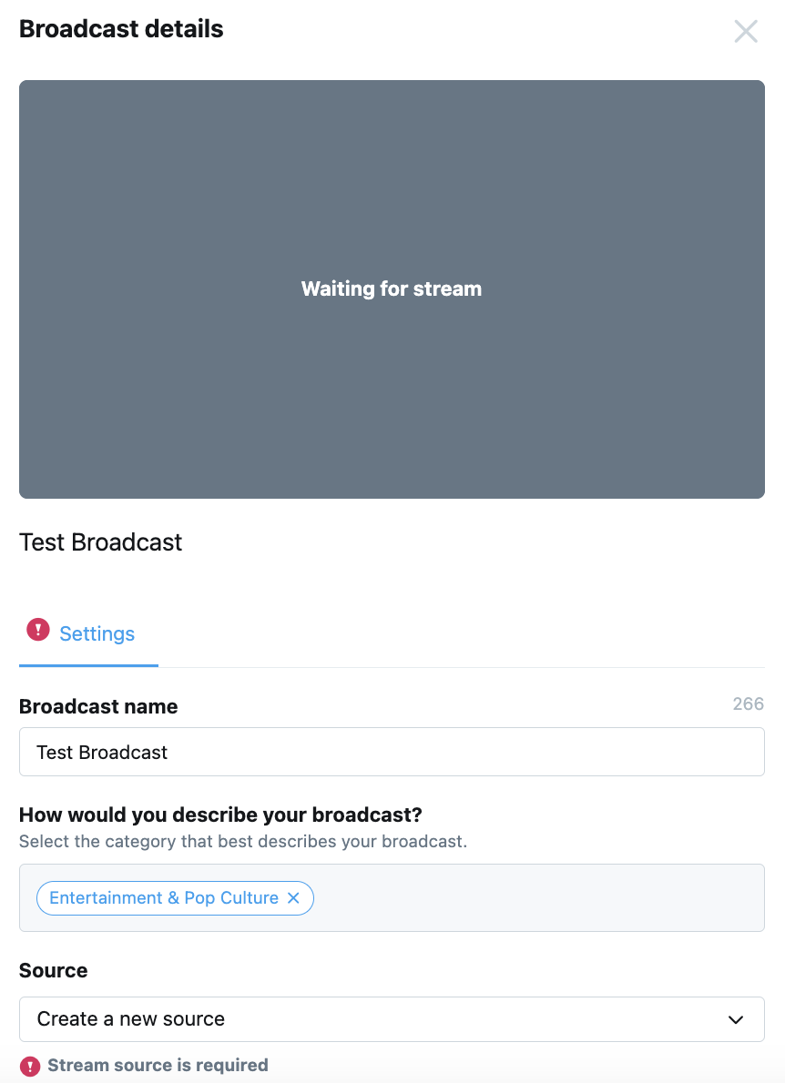 Instructions on how to find stream on on Twitter or X